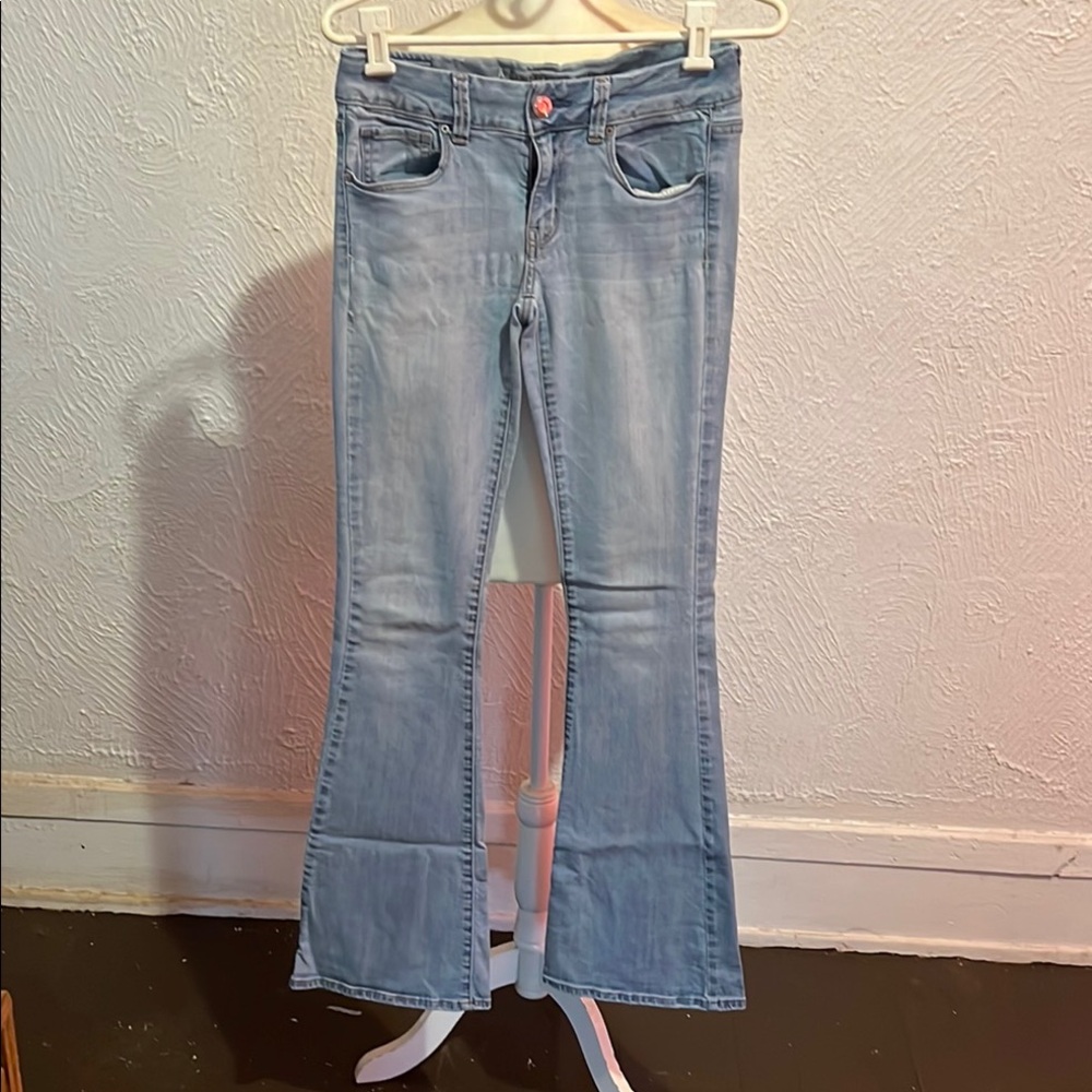 American Eagle Outfitters Light Blue Flare Jeans